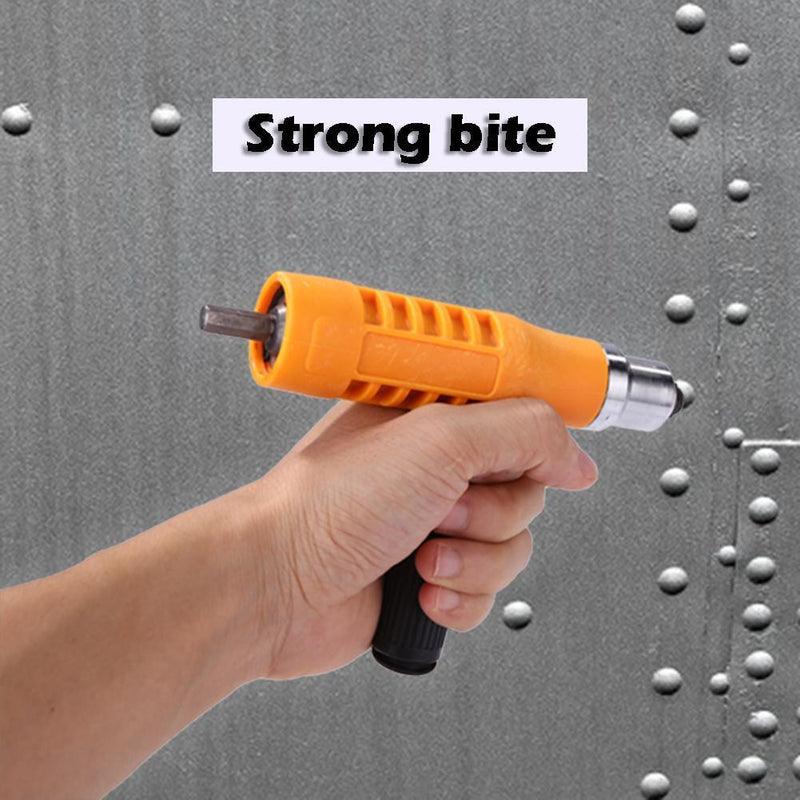 Electric Rivet Nut Gun Riveting Tool Cordless Insert Riveter Adapter Kit Newly