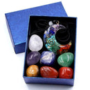 8x Chakra Healing Stones Crystal Gemstones Healing Rocks Yoga Stones O4E0