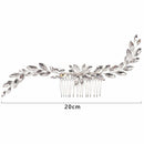 Clips Bridal Hair Ornaments Hair Combs Flower Hair Pin Leaf Crystal Tiara