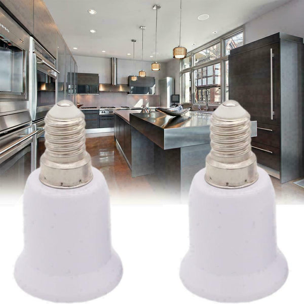 1X Lamp Screw Base Bulb E14 to E27 Adapter Light Holder C4F Converter