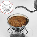 Faltbarer Kaffeefilterbecher Feder Tragbarer Mini-Kaffeefilterhalter C4N0 T2K7