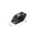 4pcs Rotating Storage Box Caster Ball Universal Trash Can Wheels (Black)
