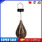 Metal Water Drop Solar Hollow Projection Lamps Outdoor Hanging Lights (B)