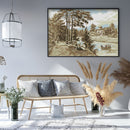 14CT Stamped Print Canvas Artworks Decor Full Cross Stitch Embroidery Painting