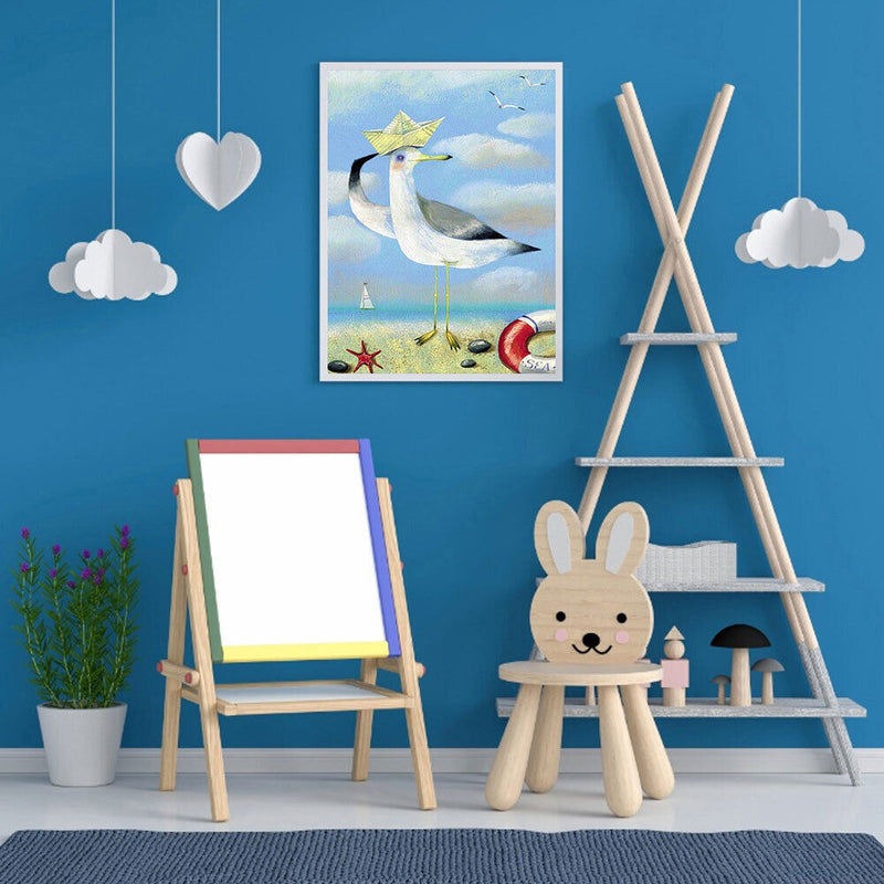 Captain Seagull Oil Paint By Numbers Kits Canvas Picture Wall Art DIY Craft