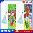 2x Flower Diamond Painting Bookmark DIY Special Shaped Drill Tassel (SQ30)