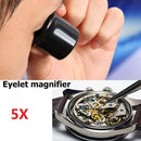 Portable Monocular Jeweler Watch Magnifier Lightweight Magnify Glass (5X)