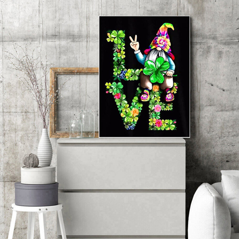 40x50cm DIY Gnome Oil Paint By Numbers Wall Home Living Room Bedroom Decoration