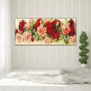 Rose Oil Paint By Numbers DIY Canvas Wall Art Picture Craft Home Decoration Gift