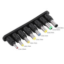 8 in 1 Set 8pcs Universal AC DC AC Adapter 2-Pin Male Charger Tips for