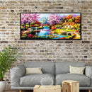 5D DIY Full Special Shaped Drill Diamond Painting Spring Bridge Embroidery