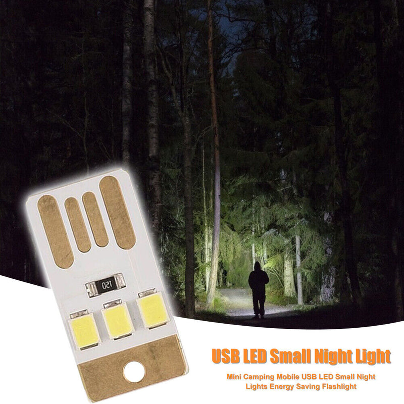 Outdoor Camping Mini LED Lights Energy Saving Rechargeable Lamp (5pcs) Newly