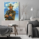 Western Cowboy Paint By Numbers Kit DIY Frameless Acrylic Picture On Canvas