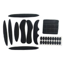 27pcs Cycling Helmet Inner Pads Kit Sealed Sponge for Motorcycle (Black) Newly