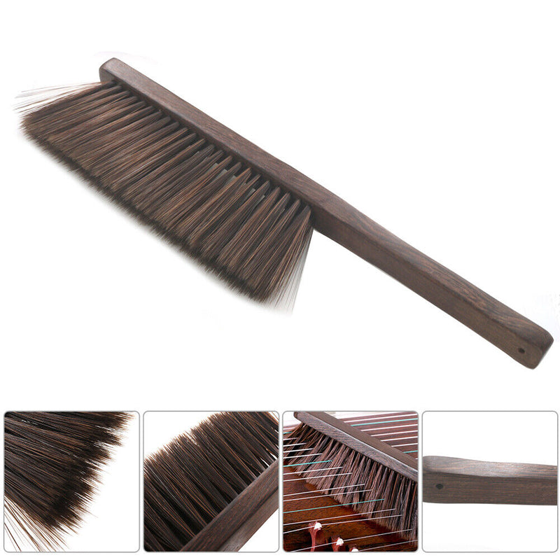 Guzheng Wood Chinese Zither Cleaning Soft Bristles Piano Brush with Handle Newly