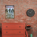 Sasquatch Warning Metal Plate Tin Sign for Bar Pub Club Cafe Wall Art Decor
