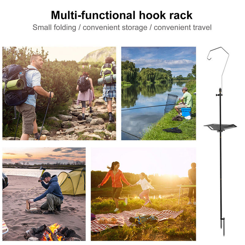 Camping Hanging Rack - Multifunction Outdoor Tools Hanging Organizer with Hooks