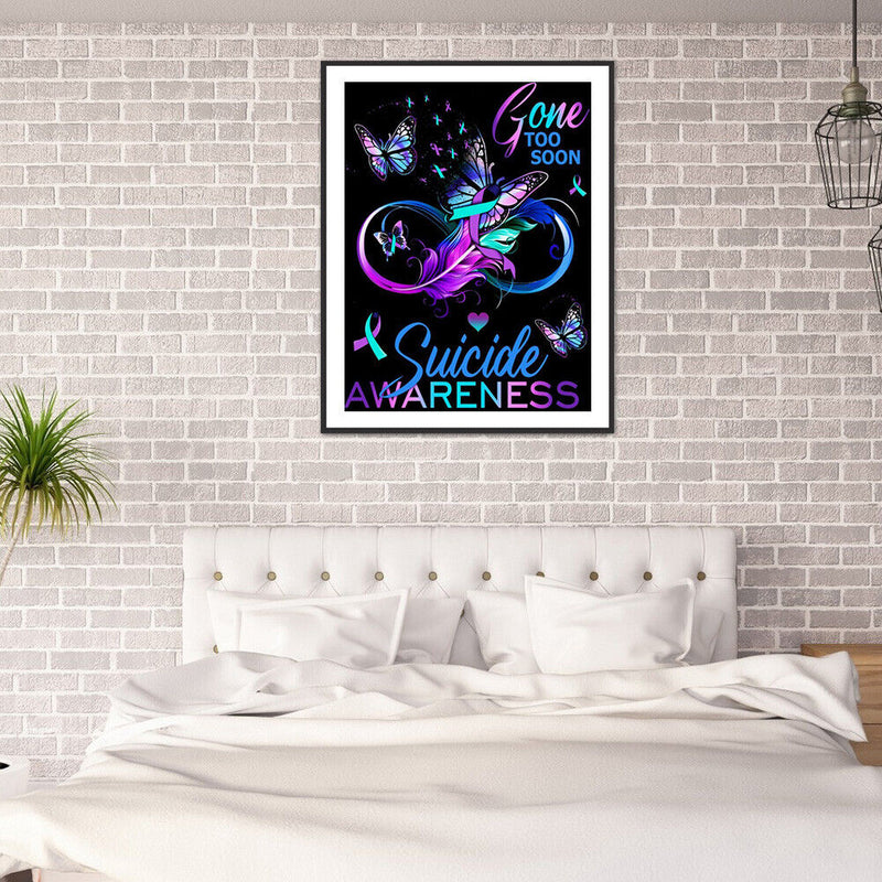 Butterfly Calligraphy and Painting Diamond Painting