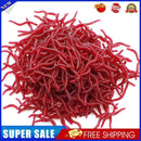 3.5cm Soft Red Worm Baits Earthworm Carp Fishing Lures Tackle Tool (100pcs)