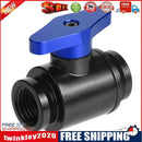 G1/4 Vent Valve Aluminum Handle Double Inner Teeth Waterway Control(Blue)