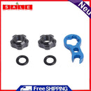 2x Bicycle French Valve Nuts with Spanner Gasket MTB Repair Kit Accessories