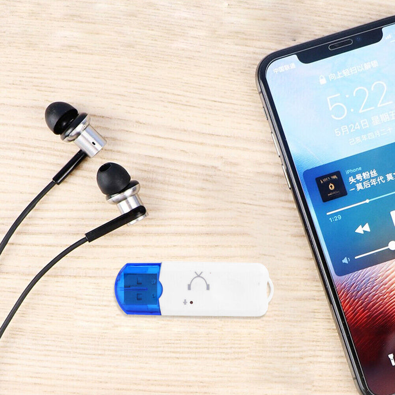BT-470 USB Bluetooth Stereo Audio Adapter Dongle Wireless Music Receiver Car Kit