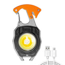 3 Gears Key Lights Portable Cob Work Lights Waterproof for Traveling (Black)