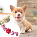 Dog Double Knot Ball Cotton Rope Chews Tooth Cleaning Interactive Training Ba