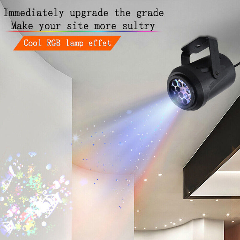 16 Pattern LED Snowflake Projector Light Christmas Outdoor Decor (EU Plug)