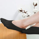 1 Pair Women Casual Invisible Socks, Non-Slip Five Finger Socks (Black) Newly