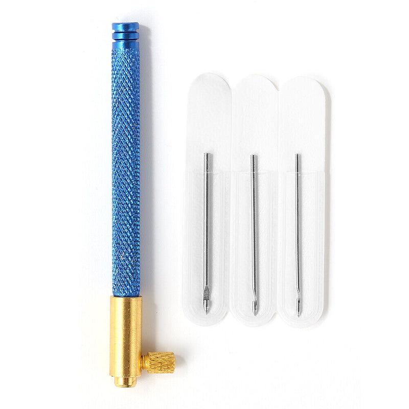 Embroidery Crochet Needle Anti-Rust Knitting Beaded Tools with Replaceable He