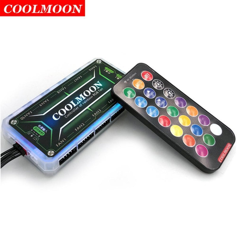 COOLMOON RGB Light Remote Dimmer DC12V 5A LED RGB Color Intelligent Controller