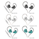 GK G1 Wired Earphone Dynamic HIFI Noise Cancelling Earbuds (Cyan With Mic)