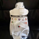 1300ml Drinking Water Bottle Big Belly Water Jug Cup Sports Bottle (White) Newly