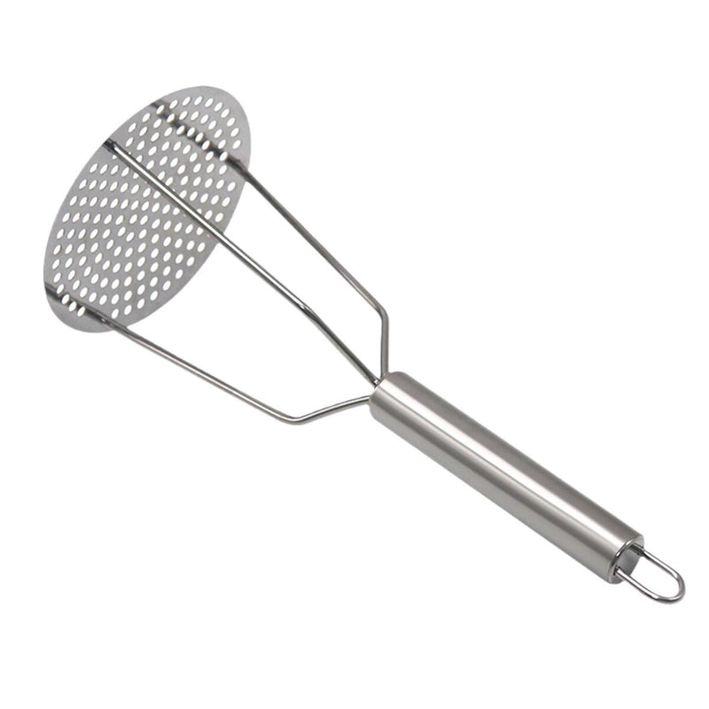 Household Steel Potato Press with Handle Steel Masher.
