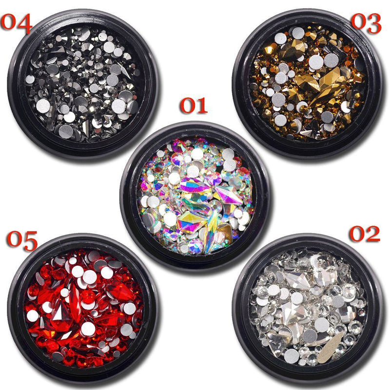 Diamond Nail Art Rhinestones Bottom Crystal Glitter Glass Flatback Rhinestone