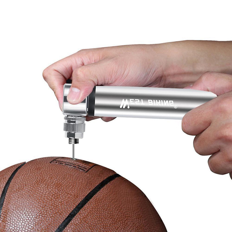 WEST BIKING Mini MTB Air Pump Aluminum Alloy Portable Bicycle Tire Inflator