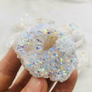 1pc White Angel Aura Quartz Point Electroplated Crystal Cluster Druzy A2Q0