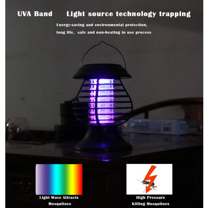 Mosquito Killer Solar LED Lamp Outdoor Waterproof Garden Insect Trap Light Newly
