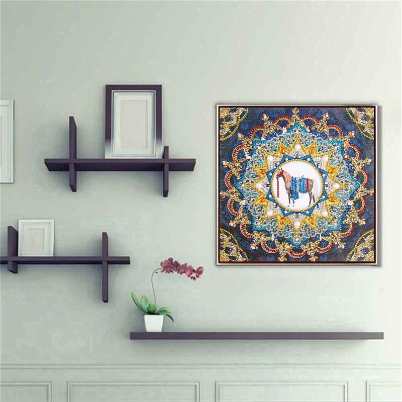 5D DIY Special Shaped Diamond Painting Mandala Cross Stitch Kits (DZ239)