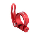 MTB Bike Road Quick Release Seat Post Clamp Saddle Tube Clip (Red 34.9mm) Newly