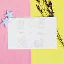 Snail Mushroom Envelope Transparent Silicone Seal Stamp for Album DIY (B) Newly