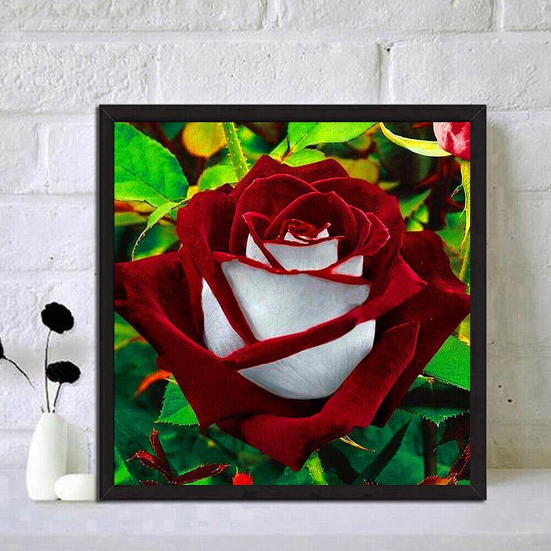 Handmade DIY Full Round Drill Diamond Painting 5D Valentine Rose Poster Kit