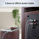 Essager RCA Aux Cable 3.5mm Jack to 2 RCA Audio Cable Y Splitter (1m) Newly