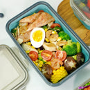 Silicone Lunch Box Folding Microwave Bento Food Storage Container (L) Newly