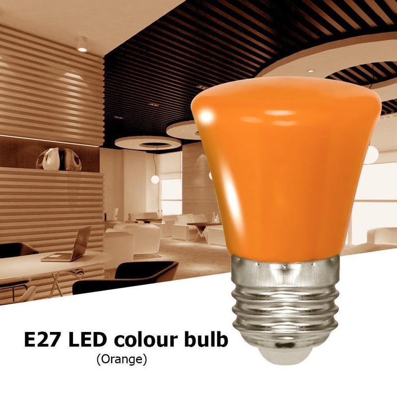 E27 3W LED Crown Energy Saving Light Bulbs Holiday Home Party Lamp (Orange)