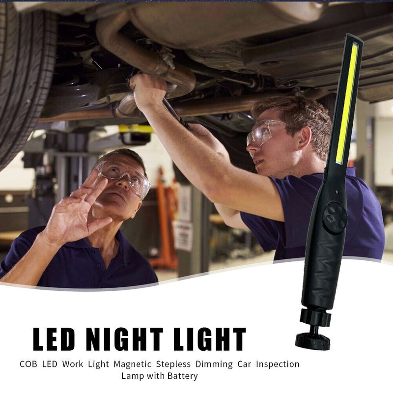 COB Flashlight USB Work Light Magnetic Hanging Hook Lamp with Built-in Battery