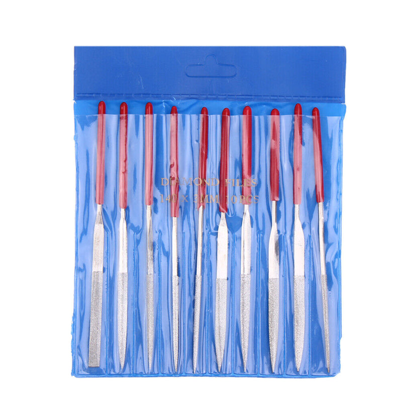 10Pcs Guitar Violin Zither Diamond File Needle Handle Files Instrument DIY Newly