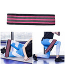 Latex Cotton Stretch Elastic Resistance Bands Hip Fitness Tool (Red L)