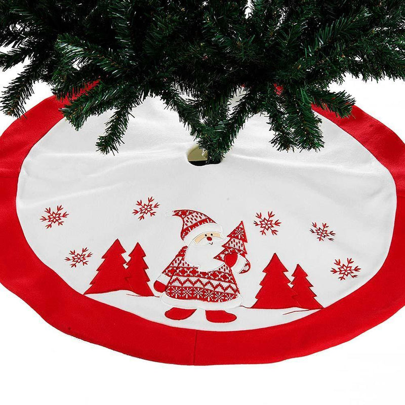 #A Christmas Tree Skirt Party Supplies Xmas Tree Pad for Living Room Bedroom G